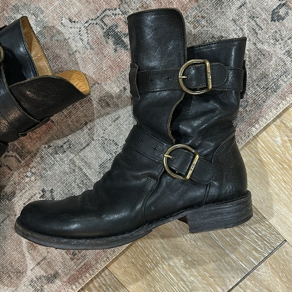 Fiorentini + Baker Eternity 713 Black Leather Biker Moto Boots - Picture 7 of 16